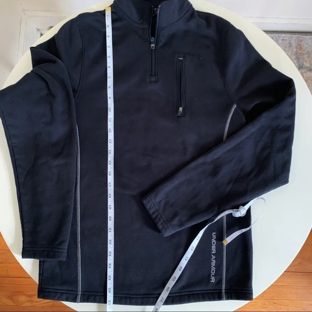 Under Armour Fleece 1/4 Zip Pullover Black Men’s Size Small